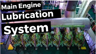 Main Engine Lubrication System marineengine lubrication lubeoil [upl. by Rotberg]