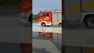 Herr Busfahrer meets Feuerwehr Fahrtraining herrbusfahrer [upl. by Mattie870]