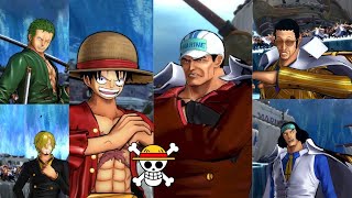 One Piece Burning Blood  Chapéus de Palha Vs Almirantes da Marinha [upl. by Hagile]