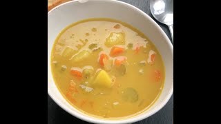 Soupe cari aux pois cassés I La Cuisine de JeanPhilippe [upl. by Rivi122]