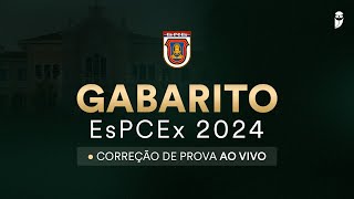 Gabarito EsPCEx 2024 correção da prova ao vivo  Dia 1 [upl. by Dysart]