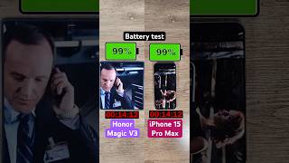 Honor Magic V3 vs iPhone 15 Pro Max battery test [upl. by Camilia]