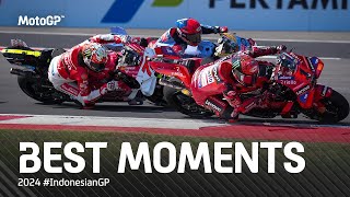 Moto GP Indonesia 2024  Best Moments 2024 indonesiangp [upl. by Anahsak222]