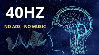 40 hz binaural beats pure  No ADS No Music [upl. by Yahsed]