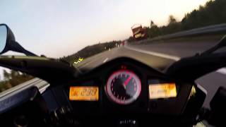 Honda VFR 800 VTEC Acceleration 0230kmh [upl. by Noiramaj]