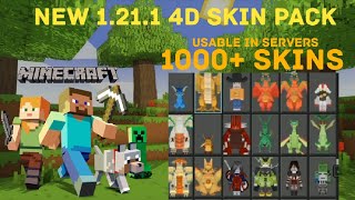 New 1211 4D Skin Pack🔥🔥  New lastest version skinpack with 1000 skins Minecraft mcpe [upl. by Imot]