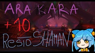 AraKara City of Echoes 10  Resto Shaman Farseer  TWW 1102 Season 1 Week 1 [upl. by Ahsieat]