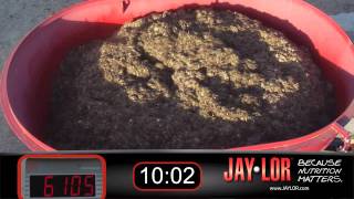 Jaylor Single Auger TMR Mixer Dairy Ration Demo [upl. by Amehsyt]