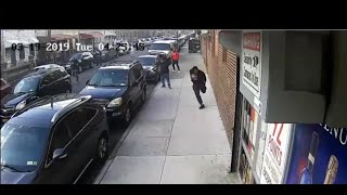 Police Video Shows Gang Of 10 Run Down Kill Man In Brooklyn [upl. by Ainadi32]