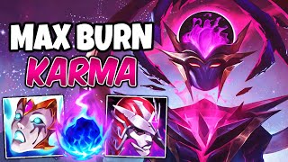 MAX BURN KARMA 800 AP GAMEPLAY  Full AP Build amp Runes  League of Legends [upl. by Farleigh]