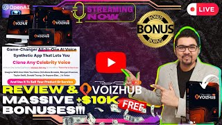 VoizHubAi Review⚡💻LIVEWorld’s First AIPowered AllInOne Voice Synthetic App📲⚡FREE 10K Bonuses💲💰💸 [upl. by Ja703]