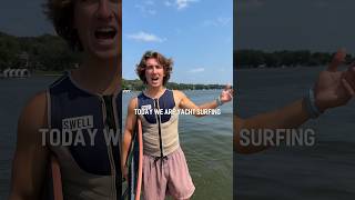 Wakesurfing behind a Yacht [upl. by Iona]