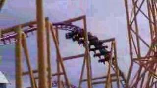 X Roller Coaster at Six Flags Magic Mountain [upl. by Pooi]