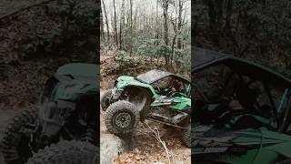 Can Am X3 and KRX tackle nasty rock ledge [upl. by Nyleek]