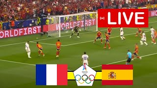 France vs Spain LIVE  Paris 2024 Olympics Mens Football 2024  Gold Medal  Match LIVE Today [upl. by Adiaros]