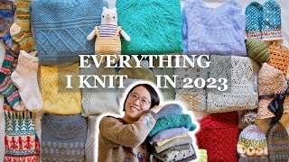 Everything I Knit amp Crochet in 2023  Seedling Stitch Knitting Podcast [upl. by Nnasus]