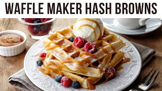 Waffle Maker Hash Browns  Waffle Maker Hash Browns Recipe  Bitrecipes [upl. by Benkley]