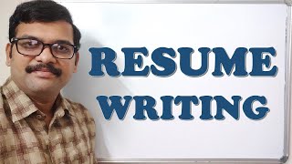 HOW TO WRITE A RESUME  RESUME WRITING  CAREER GUIDANCE [upl. by Liva]