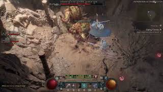 Diablo 4  Season 4  Bash Barbarian  First Tormented Boss Duriel Clearance [upl. by Ylera]