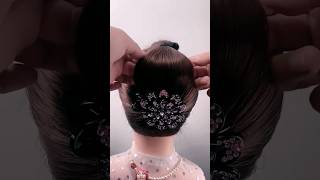 hairstylehairstyle hairstylehorts hairstyleshorts hairpins shortvideo trendinghairstyle [upl. by Gladis]