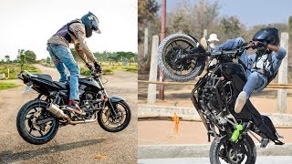 Epic Bike Stunts in Bangalore by Professional Stunt rider Nihal Amer withme [upl. by Petras]