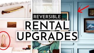 EASY amp REVERSIBLE RENTER FRIENDLY HOME UPGRADES [upl. by Luz692]