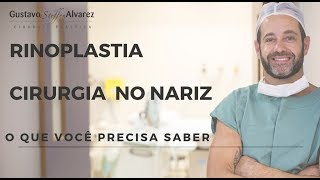 RINOPLASTIA ou CIRURGIA PLÁSTICA NO NARIZ [upl. by Artemahs544]