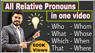 Relative Pronouns in detail Relative pronouns who whom which whose and that [upl. by Fiden]