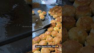 Pandit ji Special Chole Tikki😍😋 Indian Street Food [upl. by Allecsirp]