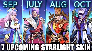 7 UPCOMING STARLIGHT SKINS IN MOBILE LEGENDS  MLBB NEW STARLIGHT [upl. by Trelu]