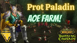 TBC Protection Paladin  AoE GoldReputation and XP Farm Shadowmoon valley [upl. by Thecla]