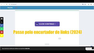 Como passar pelo encurtador de links atualizado 2024 [upl. by Sucramaj]