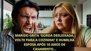 Marido Grita Gorda Desleixada Volte para a Cozinha e Humilha Esposa Após 10 Anos de Casamento [upl. by Jeniece327]