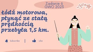 Zadanie 6 próbny egzamin ósmoklasisty GWO matematyka 20222023 [upl. by Tildy]