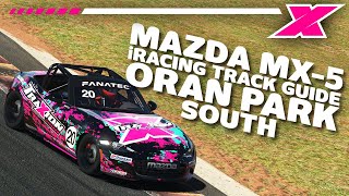 Oran Park South  davecamyt iRacing Mazda MX5 Track Guide [upl. by Eirised]