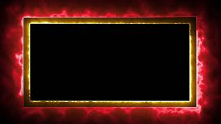 Glowing frame black screen  Neon light border  Frame template video background [upl. by Helsie624]