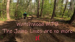 MTB Watchwood Trails  The jump lines are no more [upl. by Aikemot]