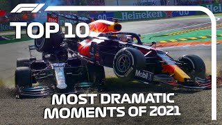 Top 10 Most Dramatic Moments Of The 2021 F1 Season [upl. by Absa]