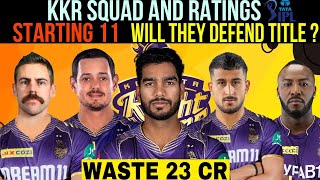 KKR STARTING 11  BEST PLAYING 11  KOLKATA KNIGHT RIDERS STARTING 11  KKR BEST PLAYING 11  KKR [upl. by Gean]