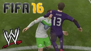 FIFA 16 Fails  With WWE Commentary 9 [upl. by Ursel]