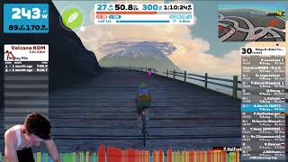 Zwift  Tour De Zwift  Stage 8  Spiral Into The Volcano [upl. by Sanoj]