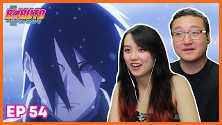 SASUKE BATTLES KINSHIKI OTSUTSUKI Boruto Episode 54 Couples Reaction amp Discussion [upl. by Noryk]