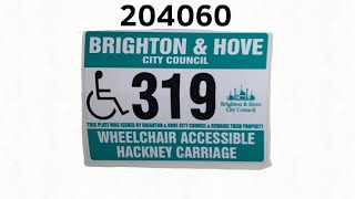 Brighton And Hove Taxi 204060 Plate No ThreeHundredNineteen 319 brightonandhovetaxis [upl. by Wilton]