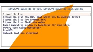 Clonezilla Network Disk Clone Using Live USB Boot Thumb Drive [upl. by Nerac]