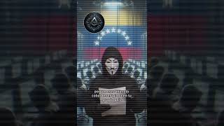 ANONYMOUS MENSAJE A NICOLAS MADURO VENEZUELA CRUDO [upl. by Niwrek786]