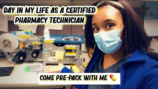 DAY IN MY LIFE AS A HOSPITAL PHARMACY TECHNICIAN [upl. by Elke]