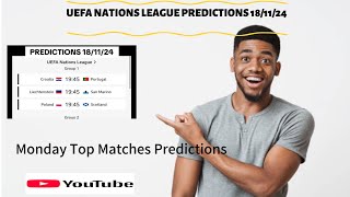 UEFA NATIONS LEAGUE PREDICTIONS [upl. by Asnerek966]