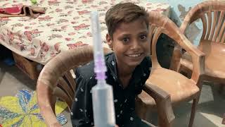 Injection 💉 funny vedio  injection mat lagao 🤣🤣  nandrani official vlogs [upl. by Anwahsar928]