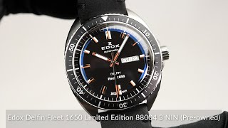 Edox Delfin Fleet 1650 Limited Edition 88004 3 NIN Preowned [upl. by Wiersma]