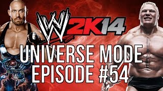 WWE 2k14 Universe Mode  54 quotWrestlemania Main Eventquot [upl. by Gifford522]